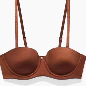 Brown Strapless bra